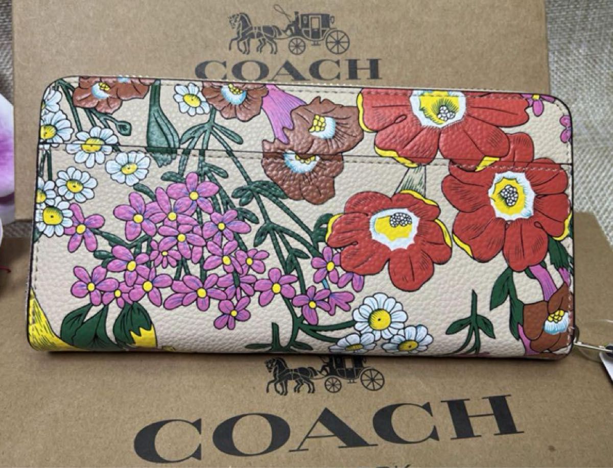 コーチ 長財布COACH 財布ロング ジップ アラウンド フローラル コーチ 長財布COACH 財布ロング ジップ アラウンド フローラル