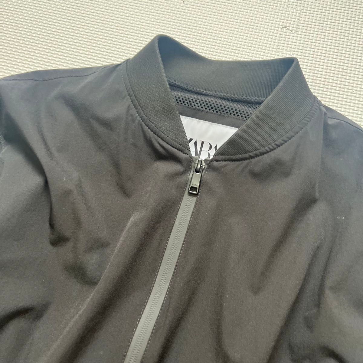 ブルゾン ジャケット ZARA ザラ ブラック 黒 アウター ナイロン ブルゾン ジャケット ZARA ザラ ブラック 黒 アウター ナイロン