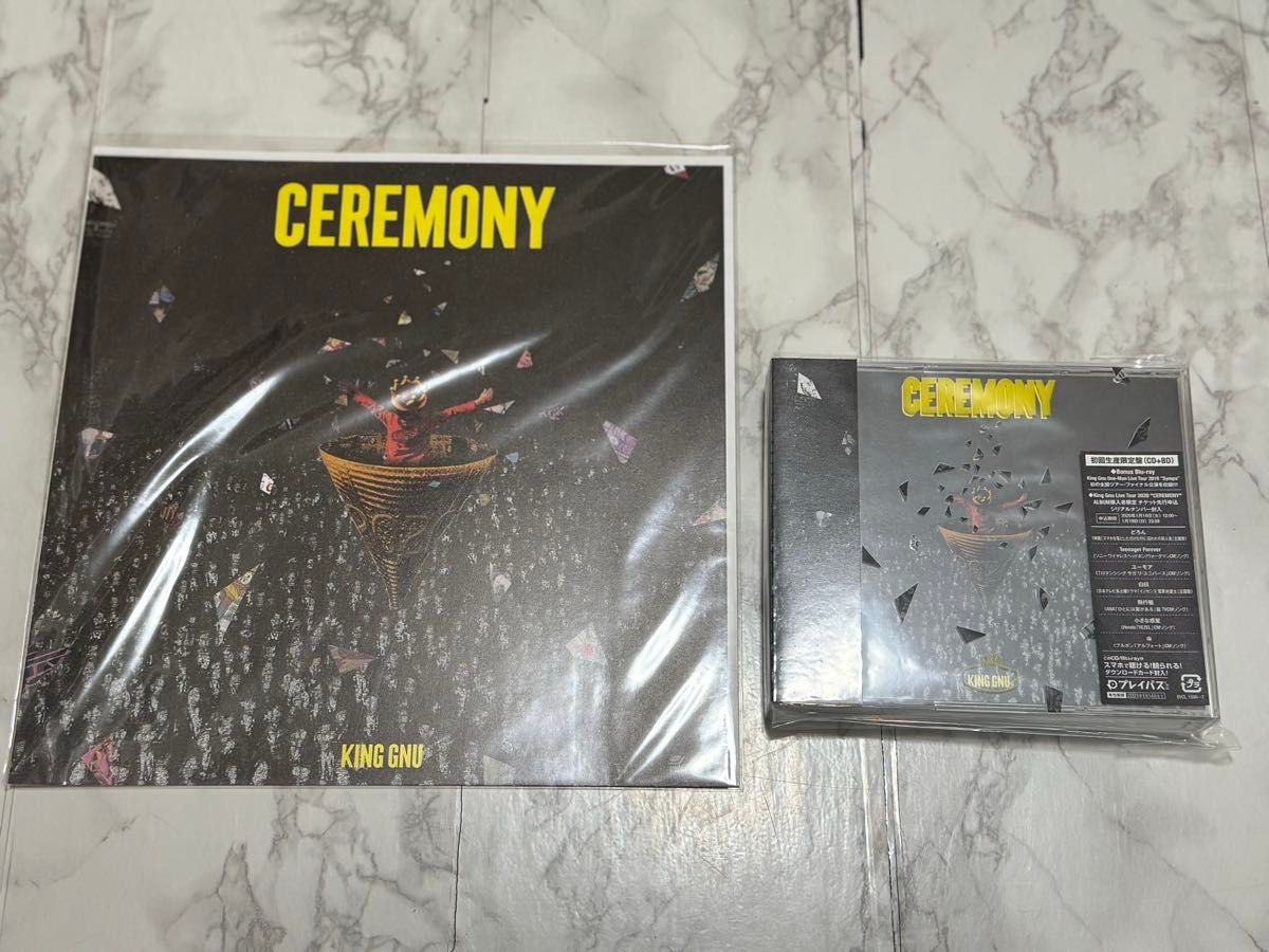 King Gnu CEREMONY 初回限定盤 メガジャケ付き 新品 KING GNU CEREMONY 初回限定盤アルバム 特典メガジャケ
