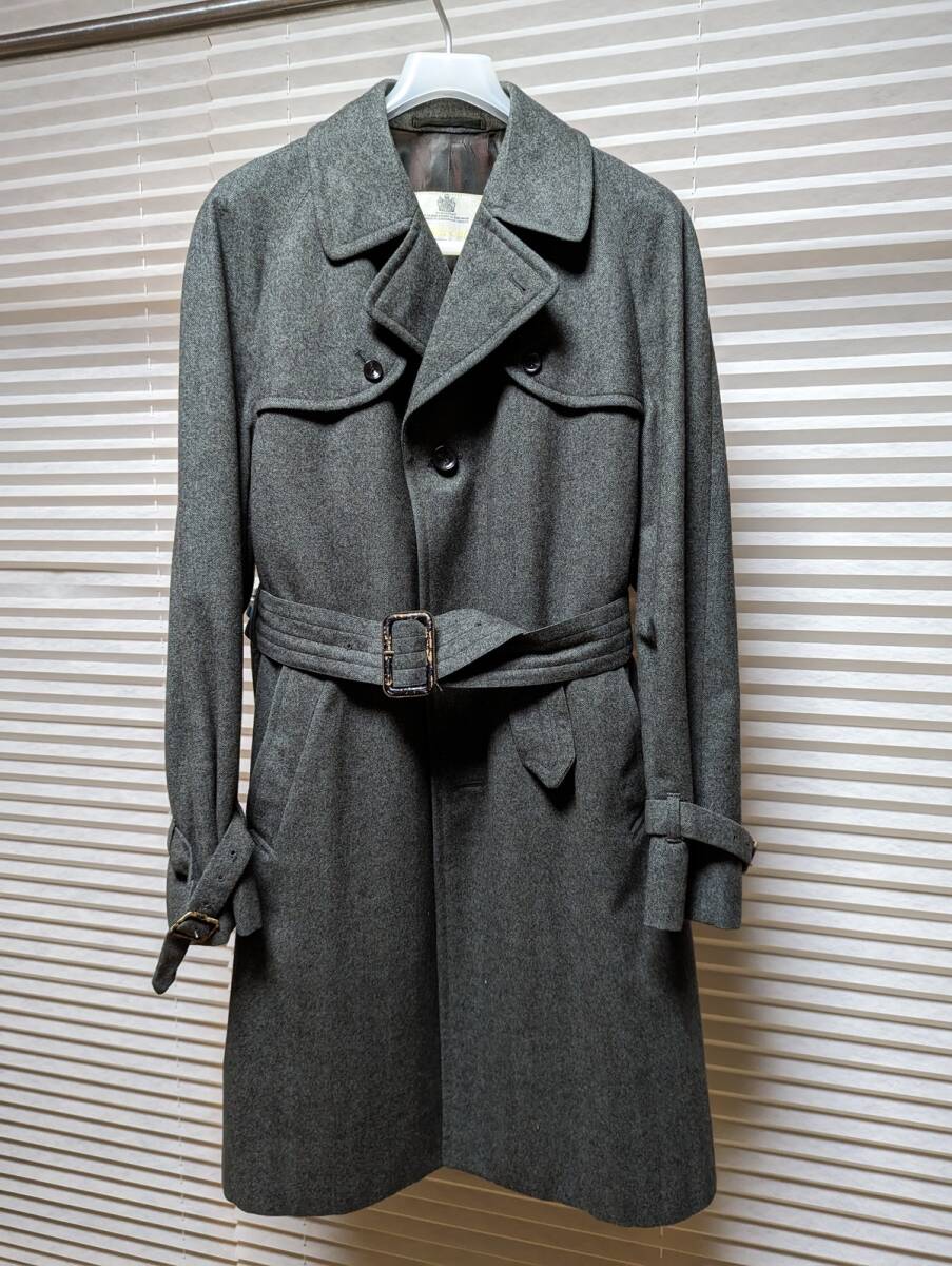 レア Aquascutum ウールトレンチコート ステンカラーコート レア Aquascutum ウールトレンチコート ステンカラーコート