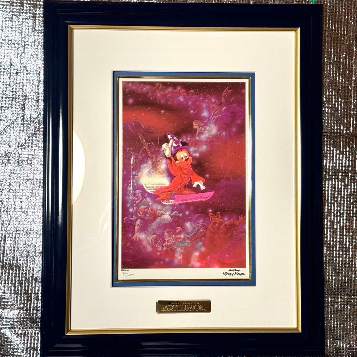 希少【Disney ディズニー 】ファンタジア シルクスクリーン 希少【Disney ディズニー 】ファンタジア シルクスクリーン