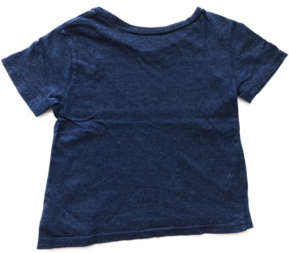 ラルフローレン キッズ90 ワンポイント Tシャツ 袖ナンバリング　　子供服 Ralph Lauren 柳5669