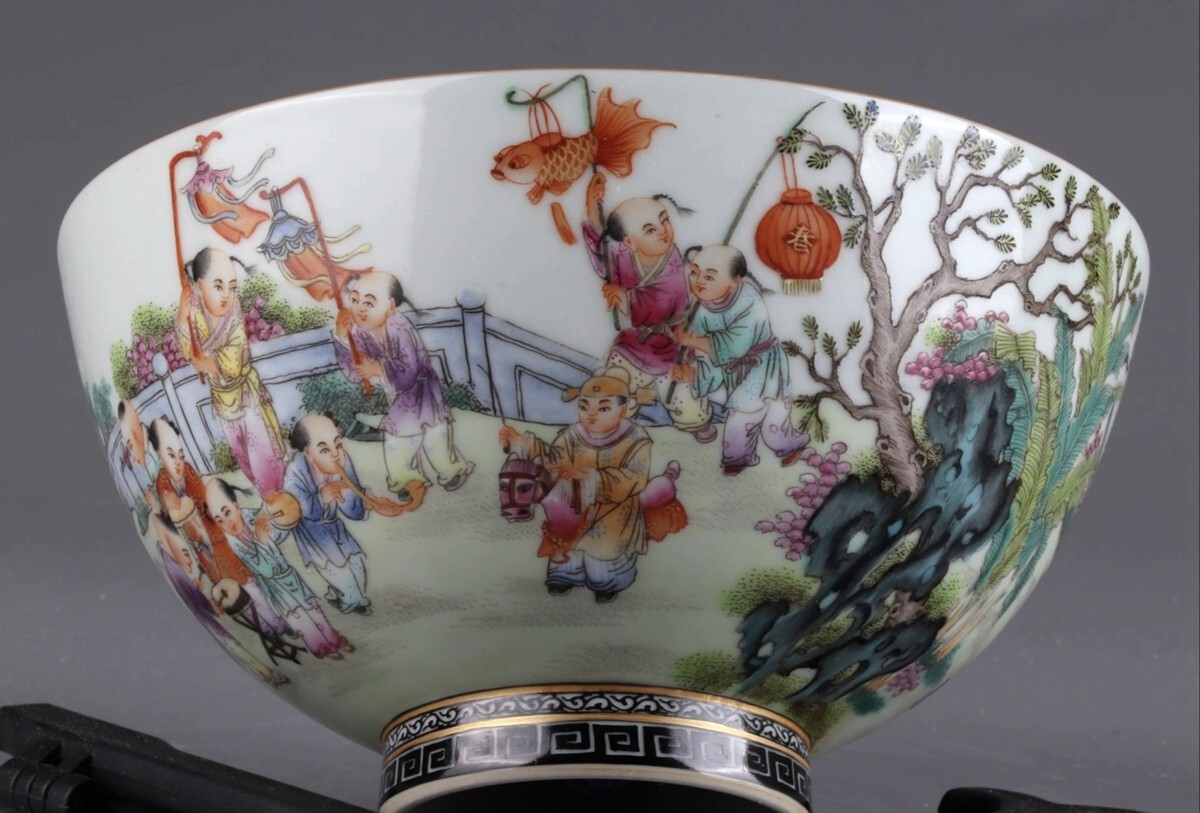 粉彩花樹紋杯 雍正御製 款 金彩 清時代 擺件 中国古玩唐物骨董時代物 A825 大清☆乾隆年制☆花鳥粉彩碗☆中国☆