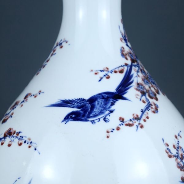 中国古玩 骨董 美術品 清時代古人紋染付壺 一輪挿し 花瓶 伊万里 中国古玩 骨董 美術品 清時代古人紋染付壺 一輪挿し 花瓶 伊万里