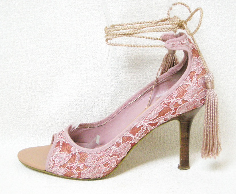 #NINE WEST[ Nine West ] pink race ground open tu pumps *7M#