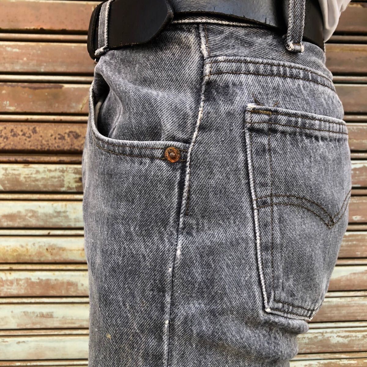 希少 80s Levi's 701-5759 STUDENT 先染め ブラックデニム 希少 80s Levi's 701-5759 STUDENT 先染め ブラックデニム