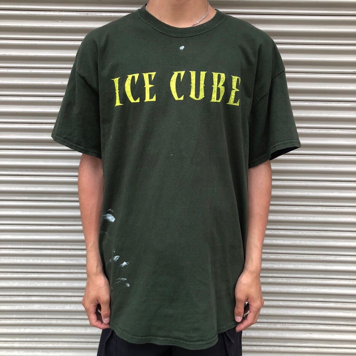 Ice CUBE プリント ラップ Tシャツ アイスキューブ 半袖 Ice CUBE プリント ラップ Tシャツ アイスキューブ 半袖