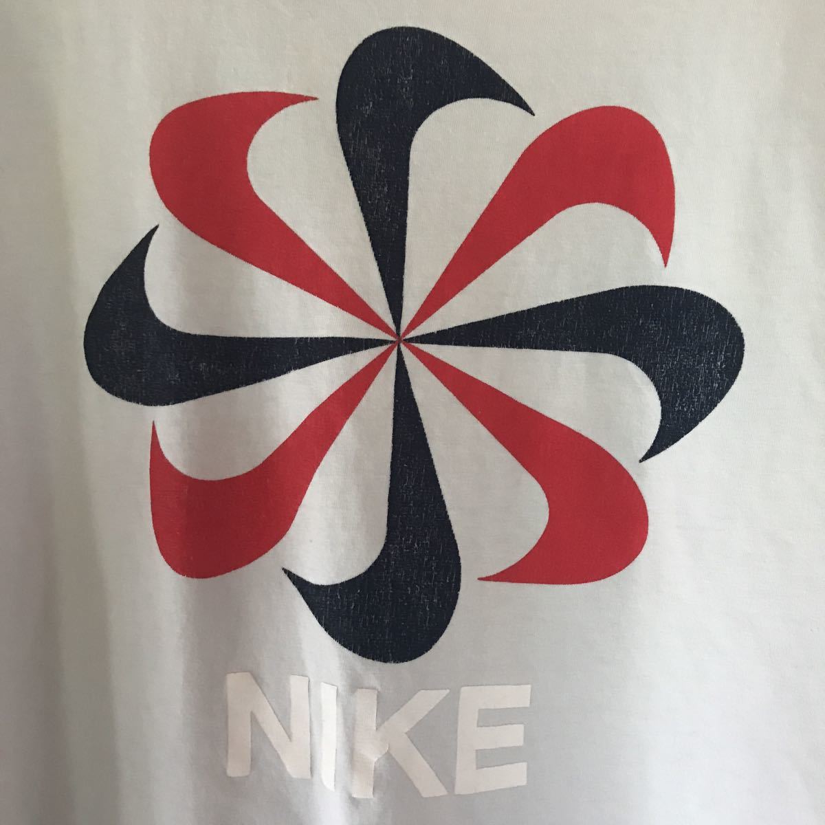 90s NIKE 風車 Ｔシャツ ビンテージ オリジナル / ゴツナイキ 筆記体 カマボコ マラソン サイズ不明 Mくらい_画像2