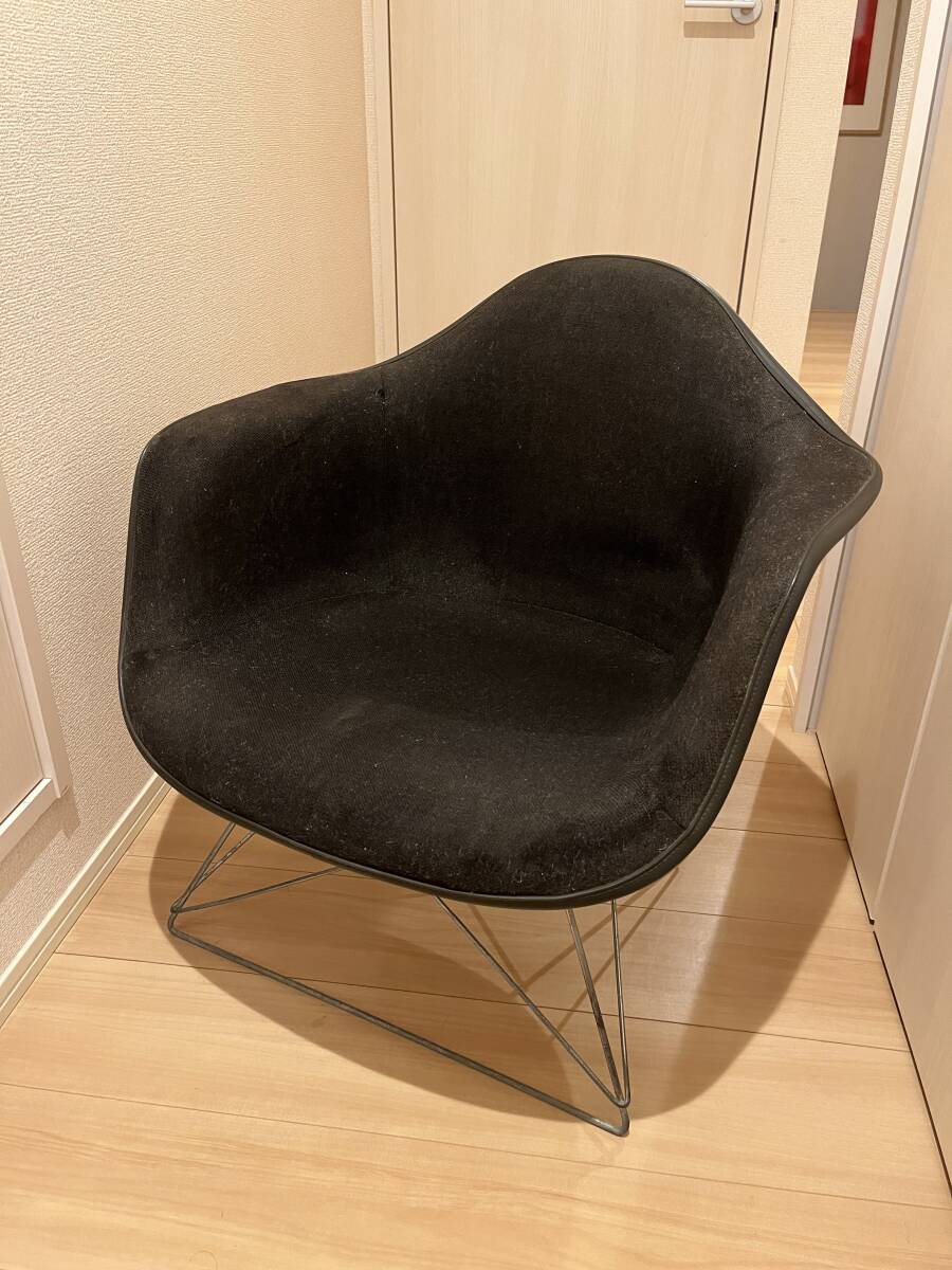Herman Miller ハーマンミラー Eames イームズ アームシェルチェア ヴィンテージ キャッツクレイドル ファブリック 黒