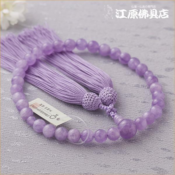 女性用念珠【 紅水晶 】二輪 浄土宗 #503 おも - 数珠 女性用念珠【 紅水晶 】二輪 浄土宗 #503 おも - 数珠