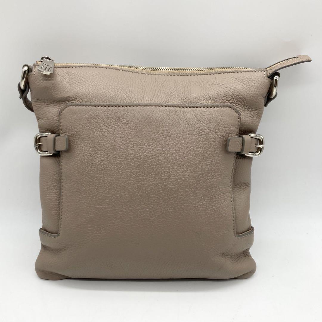 未使用級】MAURO GOVERNA ショルダーバッグ レザー ベージュ 未使用級】MAURO GOVERNA ショルダーバッグ レザー ベージュ