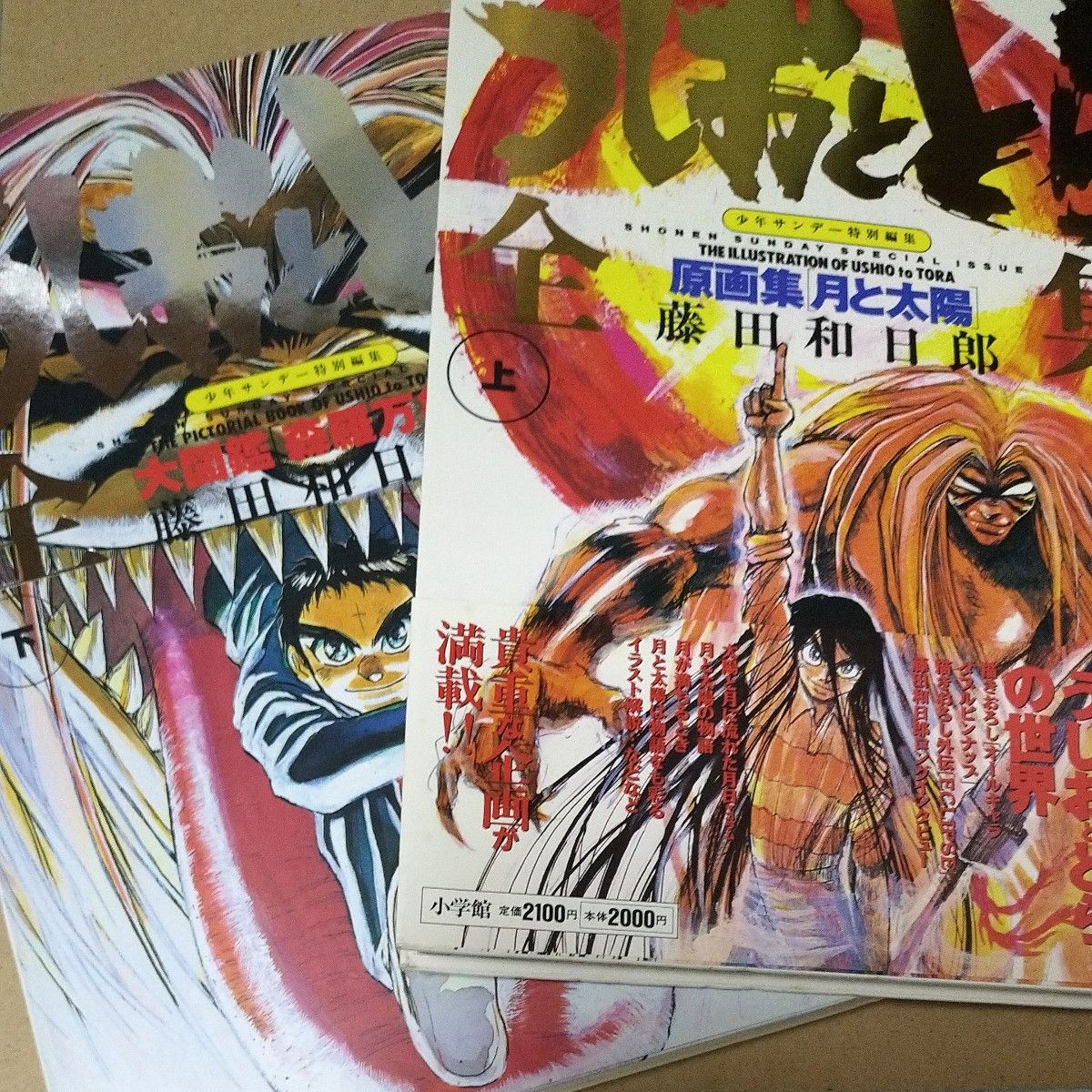 うしおととら全集 上下巻セット 藤田和日郎 イラスト集【初版 うしおととら全集 上下巻セット 藤田和日郎 イラスト集【初版