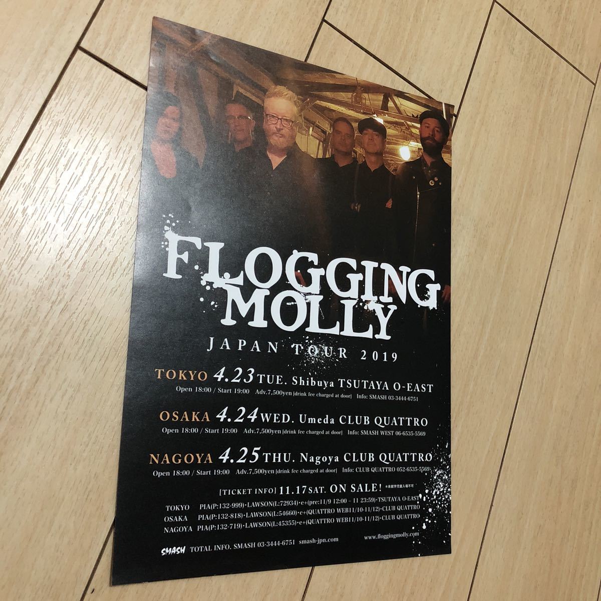 ヤフオク フロッギング モリー Flogging Molly ライブ 来