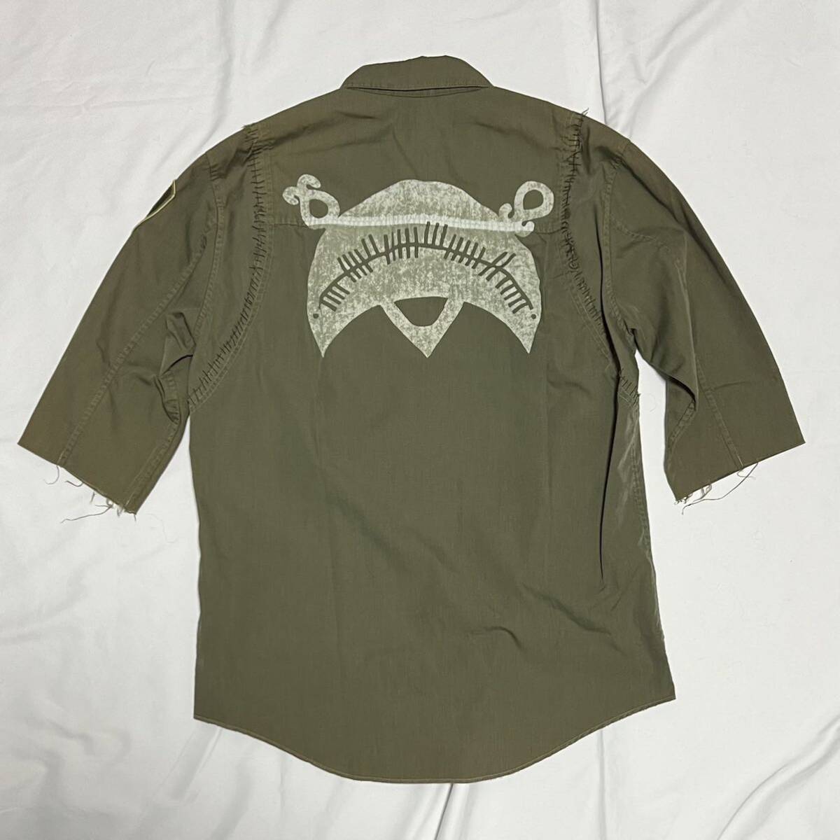 03SS SCAB期 UNDERCOVERISM シャツ 半袖 ワッペン 切りっぱなし 03SS SCAB期 UNDERCOVERISM シャツ 半袖 ワッペン 切りっぱなし