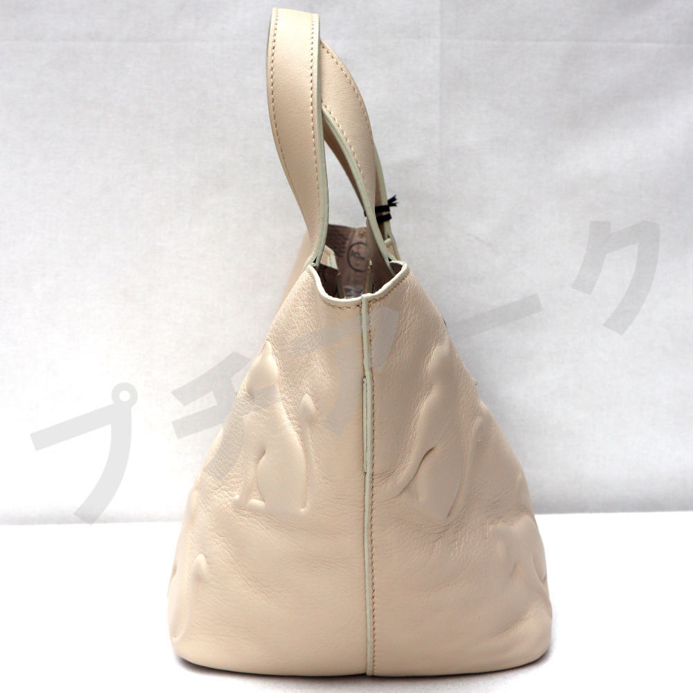 IO PELLE Io Pele телячья кожа натуральная кожа большая сумка свет бежевый AMELIA MINI TOTE CAT LAPTE кошка штамп Италия производства 