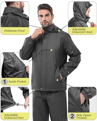 Yahoo!オークション - Men's Rain Suit Packable Waterproof Lightweig...