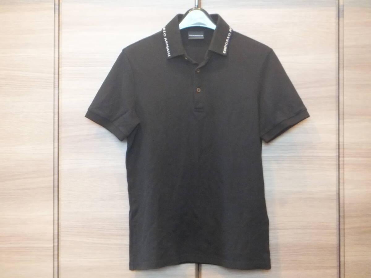 EMPORIO ARMANI(エンポリオアルマーニ) 襟ロゴ 半袖ポロシャツ EMPORIO ARMANI(エンポリオアルマーニ) 襟ロゴ 半袖ポロシャツ