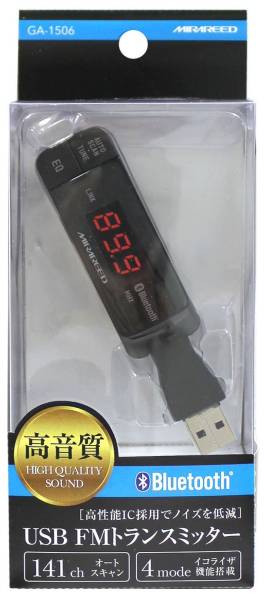 ミラリード　FMトランスミッター Bluetooth　GA-1506　　新品