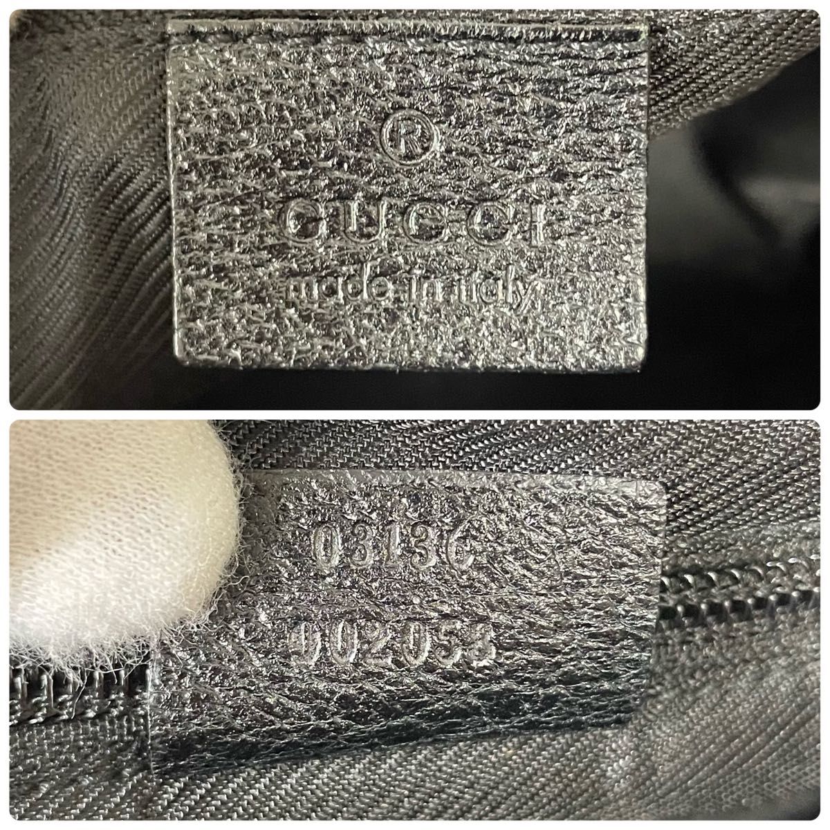 良品】GUCCI グッチ ショルダーバッグ GGキャンバス×レザー 黒 良品】GUCCI グッチ ショルダーバッグ GGキャンバス×レザー 黒