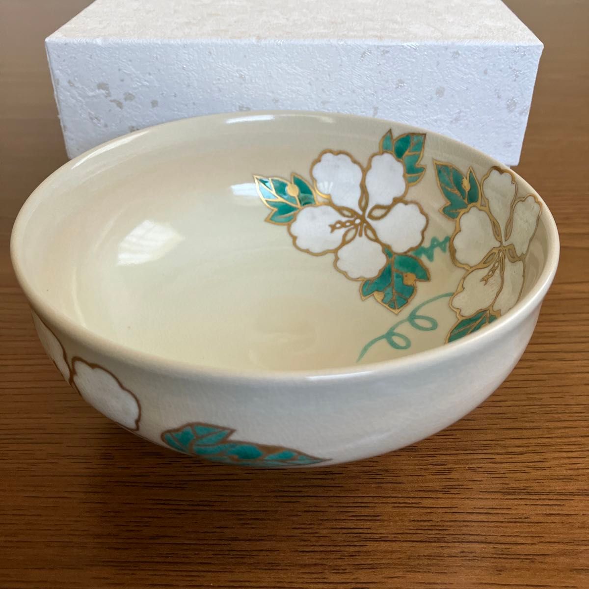 内朱鶴松 茶盌 茶碗 焼物 平安 香菊造 京焼・清水焼【平茶碗】香菊作【夕顔】|Yahoo!フリマ(旧PayPay