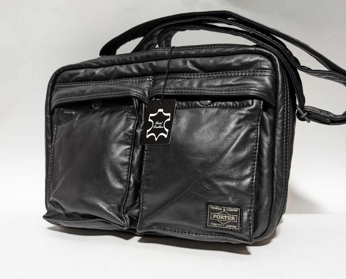 美品 PORTER レザー TANKER ショルダーバッグ バッグ タンカー 美品 PORTER レザー TANKER ショルダーバッグ バッグ タンカー