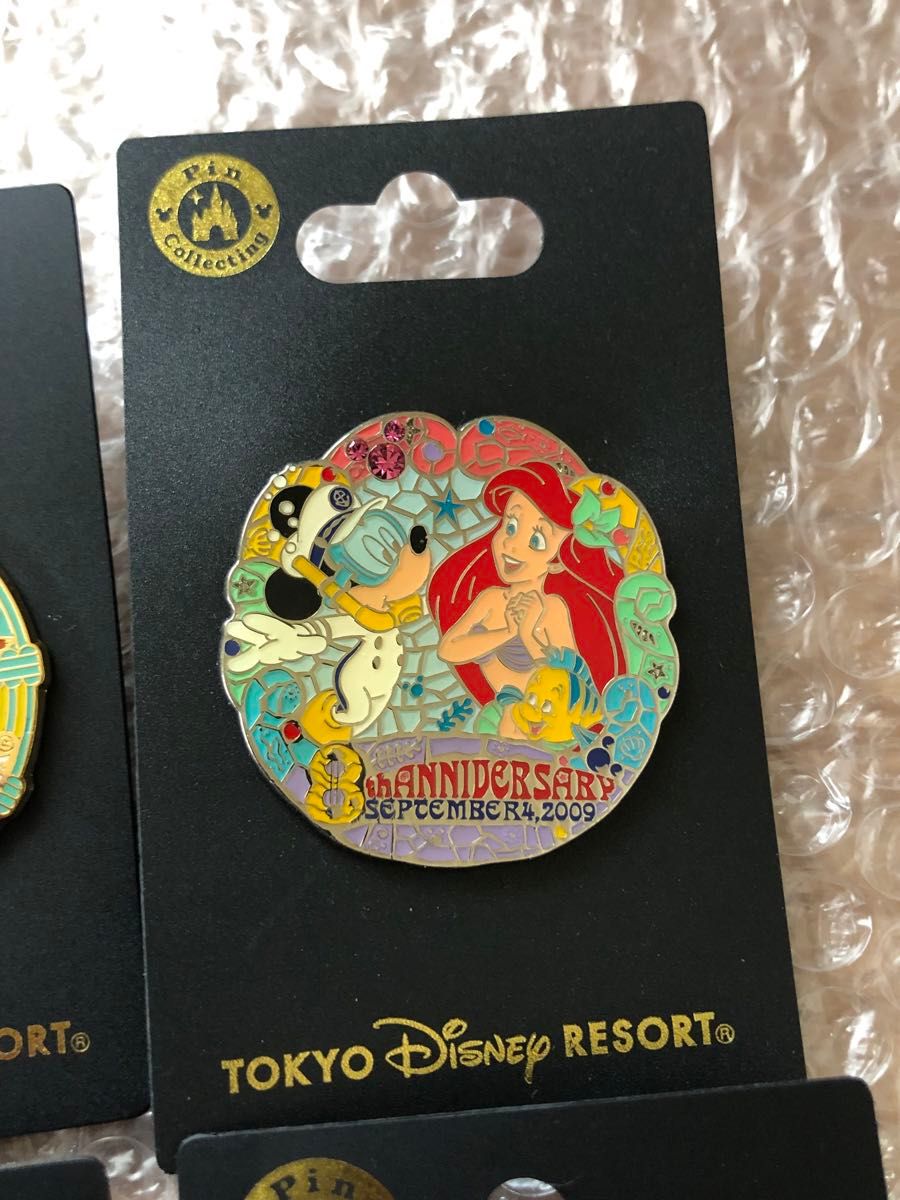 TDS ピンバッジ 6周年 7周年 8周年 9周年 セット ディズニーシー TDS ピンバッジ 6周年 7周年 8周年 9周年 セット ディズニーシー