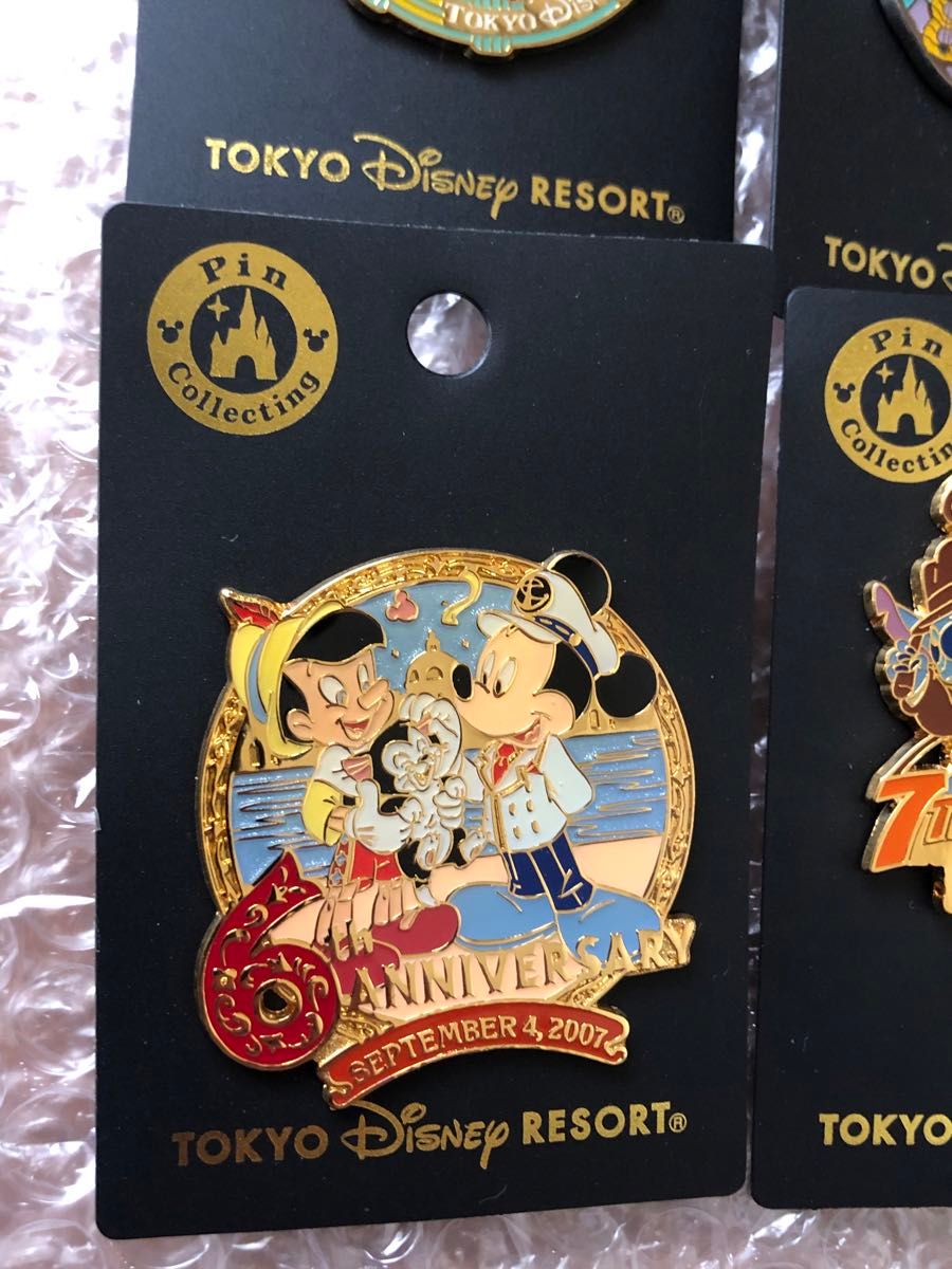 TDS ピンバッジ 6周年 7周年 8周年 9周年 セット ディズニーシー TDS ピンバッジ 6周年 7周年 8周年 9周年 セット ディズニーシー