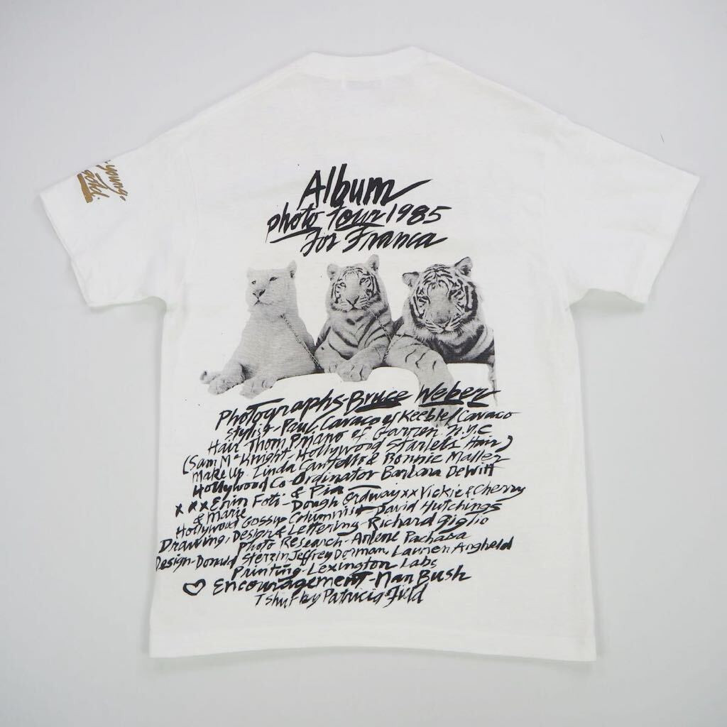 80s Bruce Weber white tiger Tシャツ ブルースウェーバー 80s Bruce Weber white tiger Tシャツ ブルースウェーバー