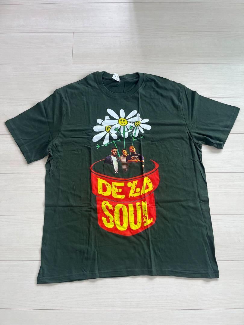 Lサイズ/De La Soul デラソウル tシャツ/ビンテージオリーブ Lサイズ/De La Soul デラソウル tシャツ/ビンテージオリーブ