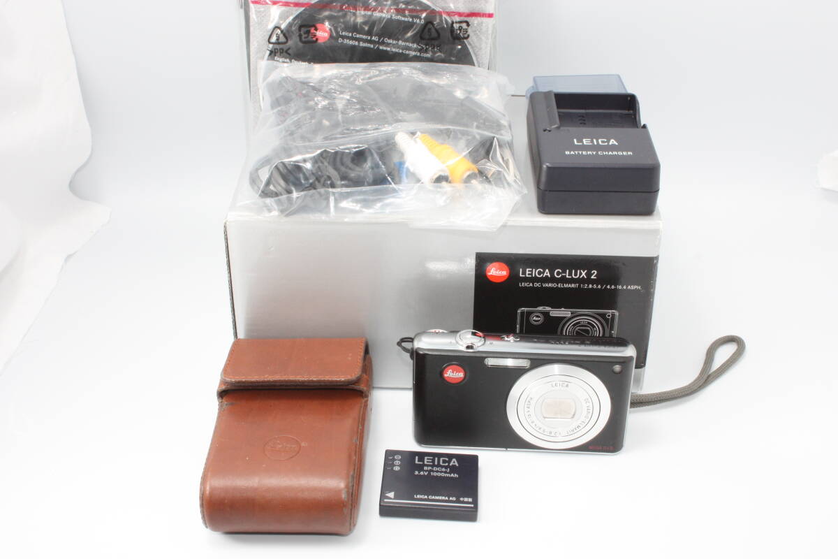 * beautiful goods *LEICA Leica C-LUX2 operation verification ending compact digital camera original leather case original box 