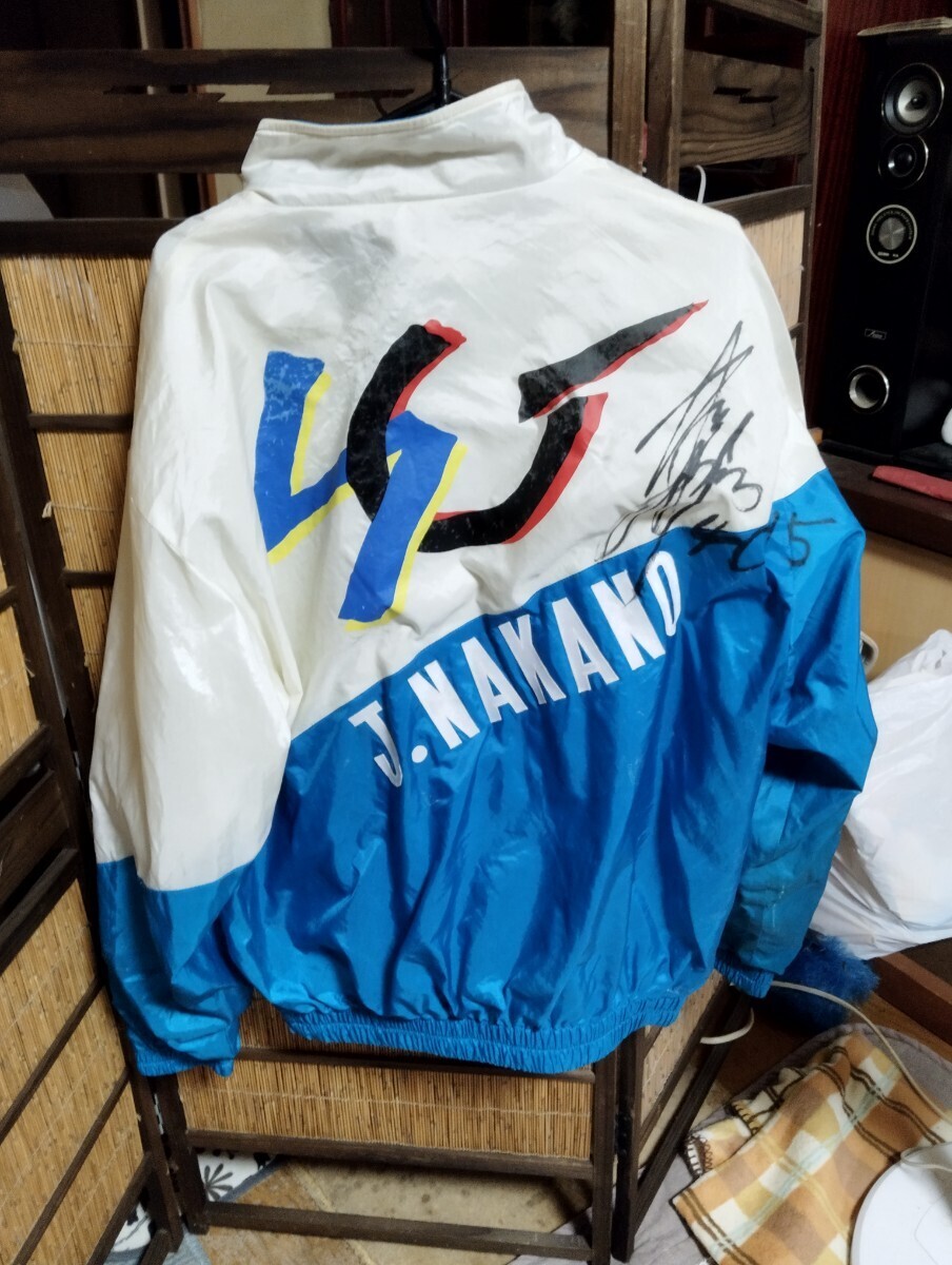 売れ筋新商品 競艇ジャンパー、中野次郎選手直筆サインサイン 売れ筋新商品 競艇ジャンパー、中野次郎選手直筆サインサイン