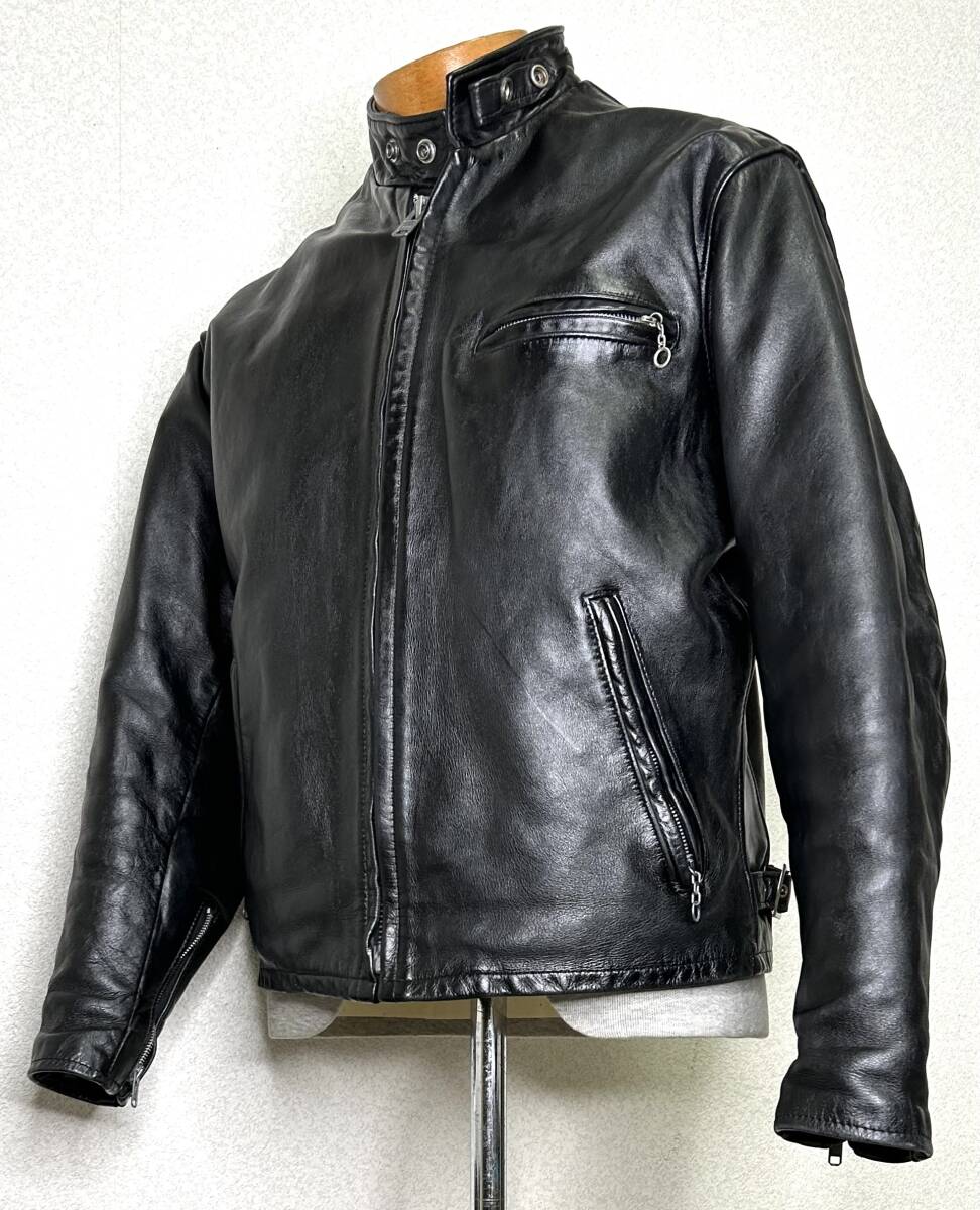 良品 schott641 【40】ライナー付 米国製◇牛革ジャン ハーレーgpz schott641米国製サイズ42牛革ジャン ハーレーgpz