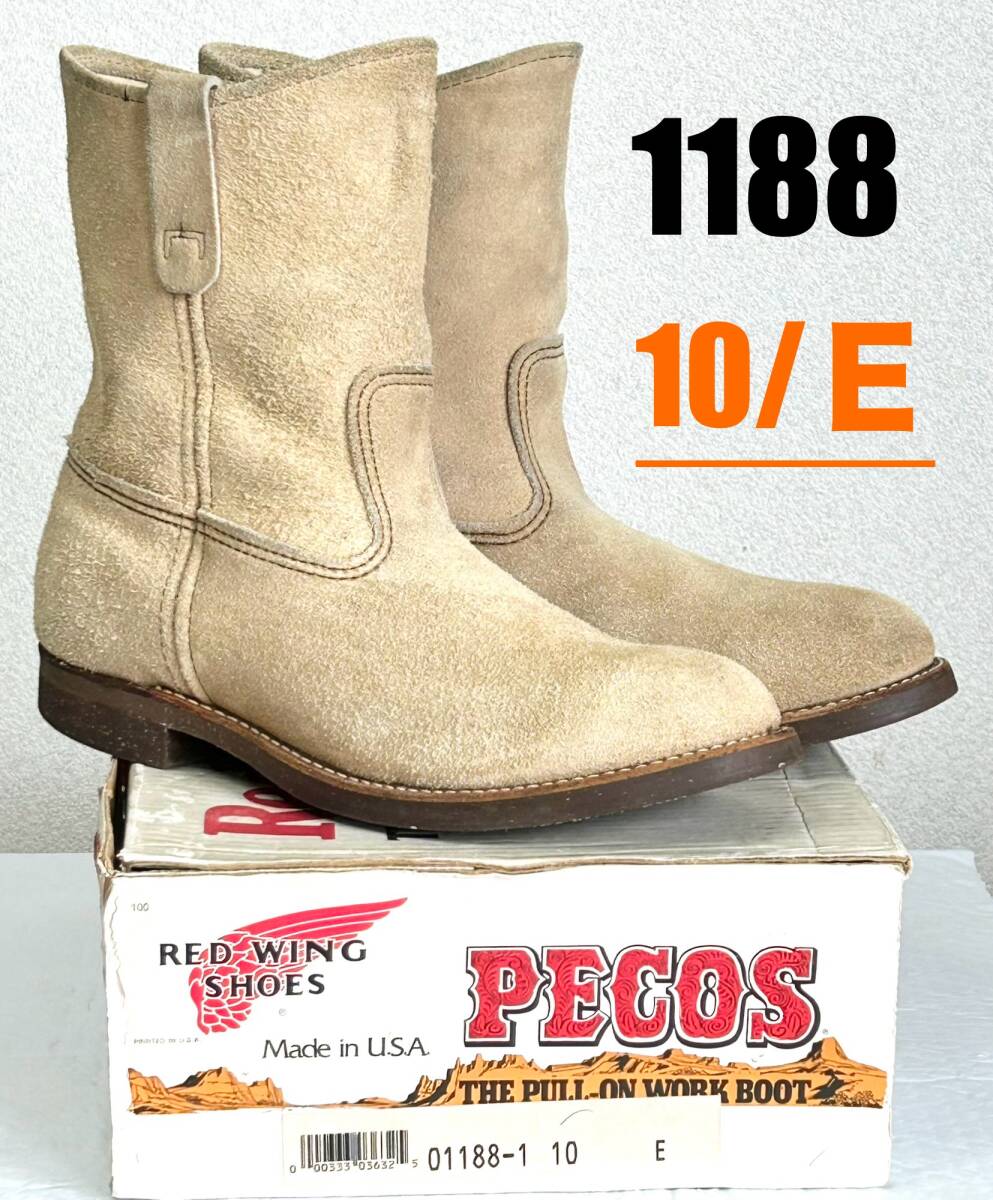 良品 箱付き【10/E】ペコス1188 RED WING レッドウィング 良品 箱付き【10/E】ペコス1188 RED WING レッドウィング