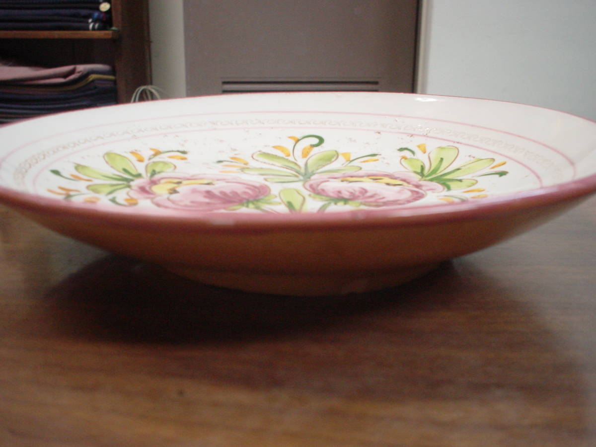 イタリア製の陶器の飾り絵皿_画像2