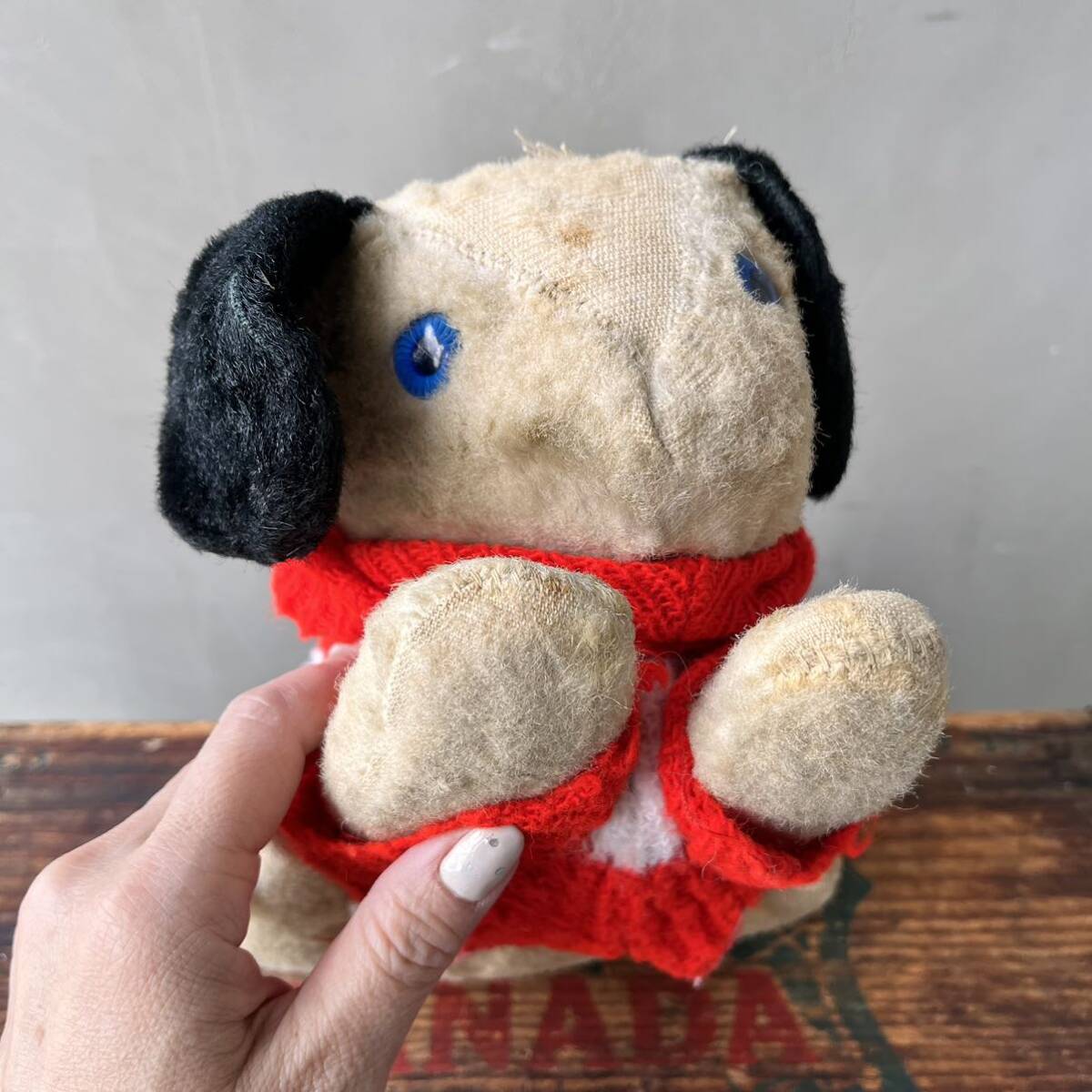 【USA vintage】Dog Plush 垂れ耳　犬　ぬいぐるみ　アメリカ　ビンテージ