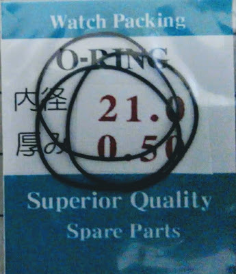 ★時計用汎用オーリングパッキン★ 内径x厚み 21.0x0.50　3本セット O-RING【定型送料無料】セイコー・シチズン等_画像1