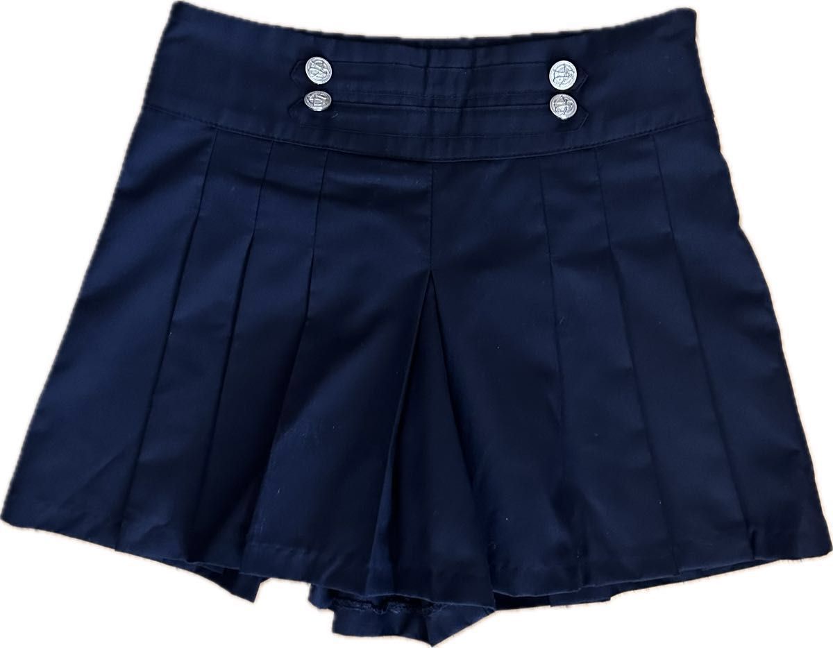 MARNI*どんな場面にもぴったり*ブラック プリーツキュロット プリーツスカート キュロット ショートパンツ ネイビー 黒