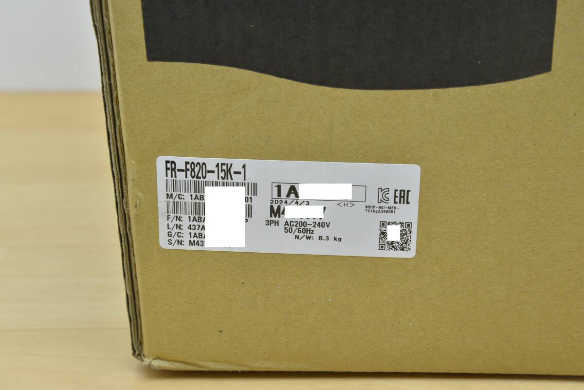 FR-F820-15K-1 2024年製 未使用 三菱電機 インバータ 国内 当日 FR-F820-15K-1 2024年製 未使用 三菱電機 インバータ 国内 当日