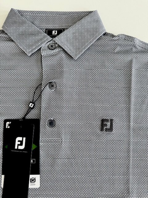 FJ フットジョイ オクタゴンプリント半袖シャツ FJ-S24-S14 (グレー) L