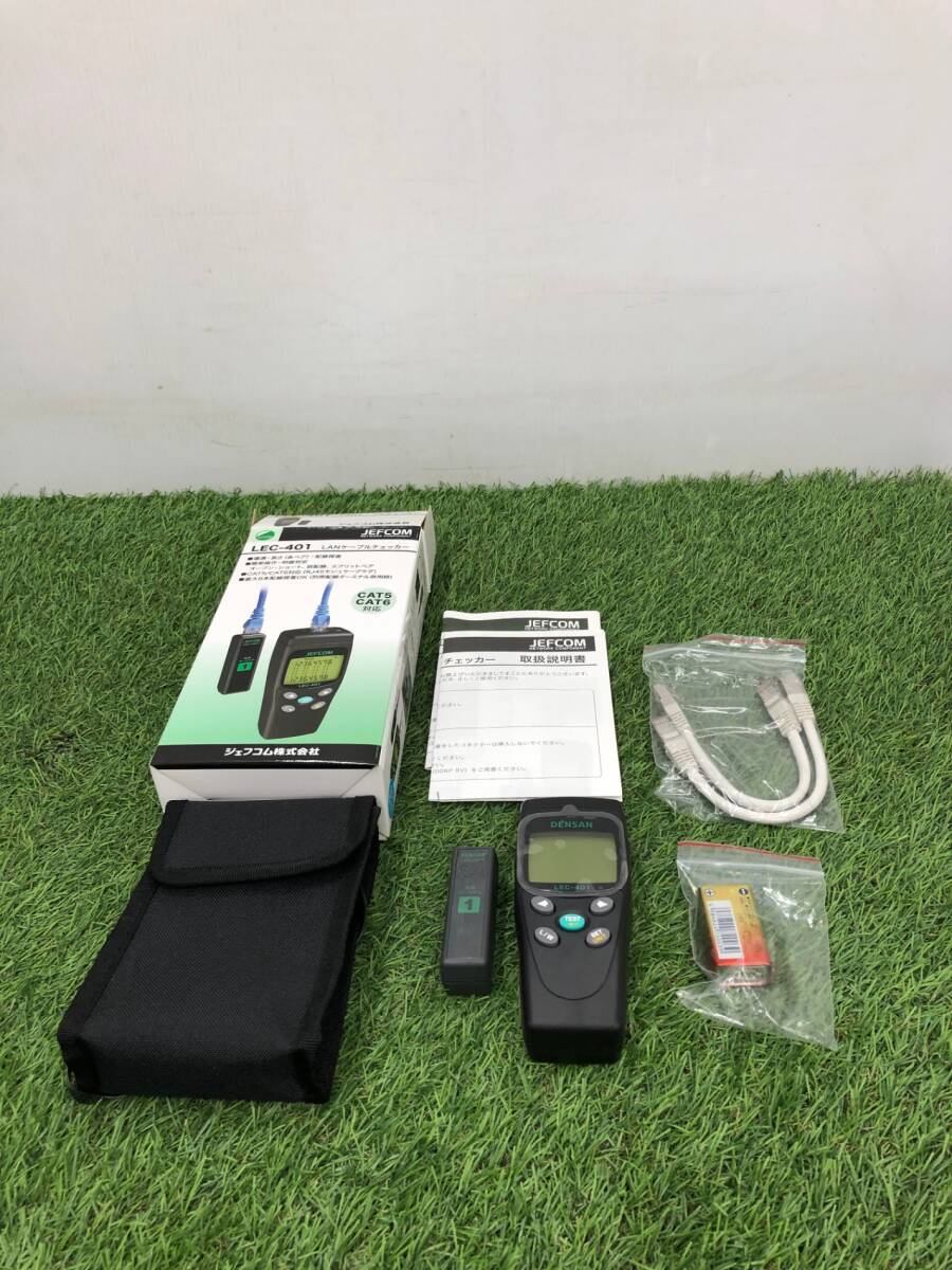 【中古品】★ジェフコム LANケーブルチェッカー LEC-401 _ITP9SWMS9P14