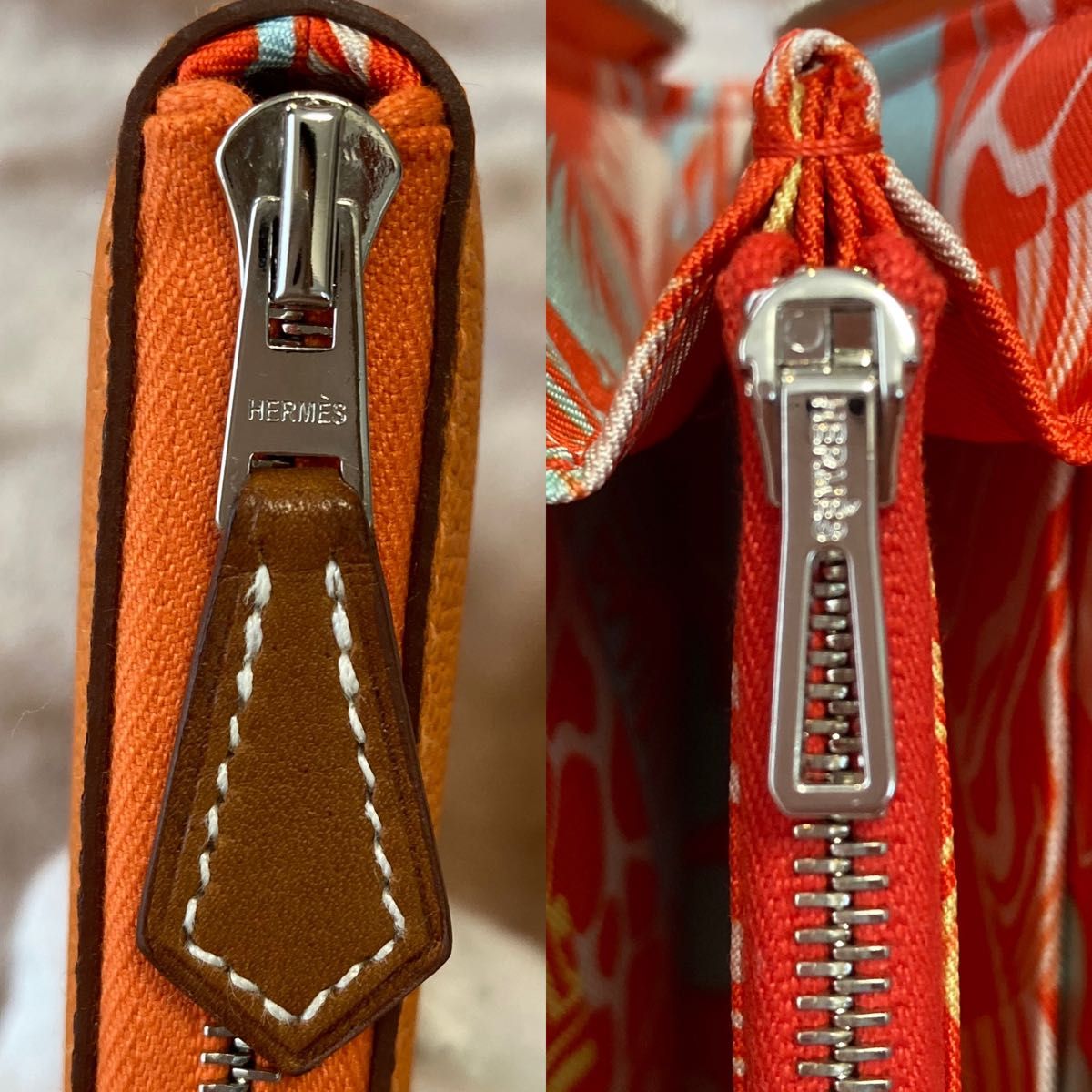 HERMESエルメス アザップシルクインロング小銭入れ有ラウンド HERMESエルメス アザップシルクインロング小銭入れ有ラウンド