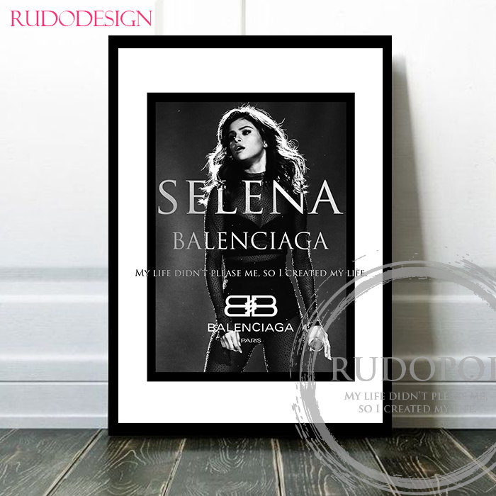 A2 size frame ending [ sele na*go female /Selena Gomez brand oma-ju art poster Balenciaga ]