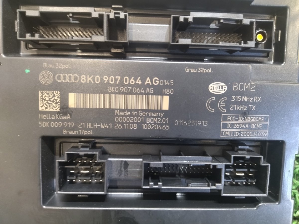  Audi BCM computer A4 Avante ABA-8KCDH,8K2, 8K5 2009 #hyj NSP154848