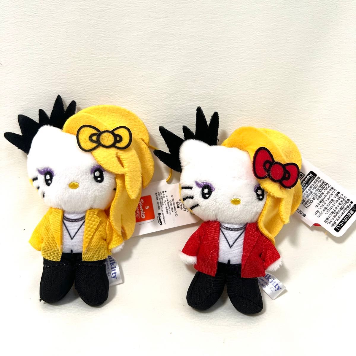 イエロー レッド ヨシキティ マスコット ぬいぐるみ 2個 セット イエロー レッド ヨシキティ マスコット ぬいぐるみ 2個 セット