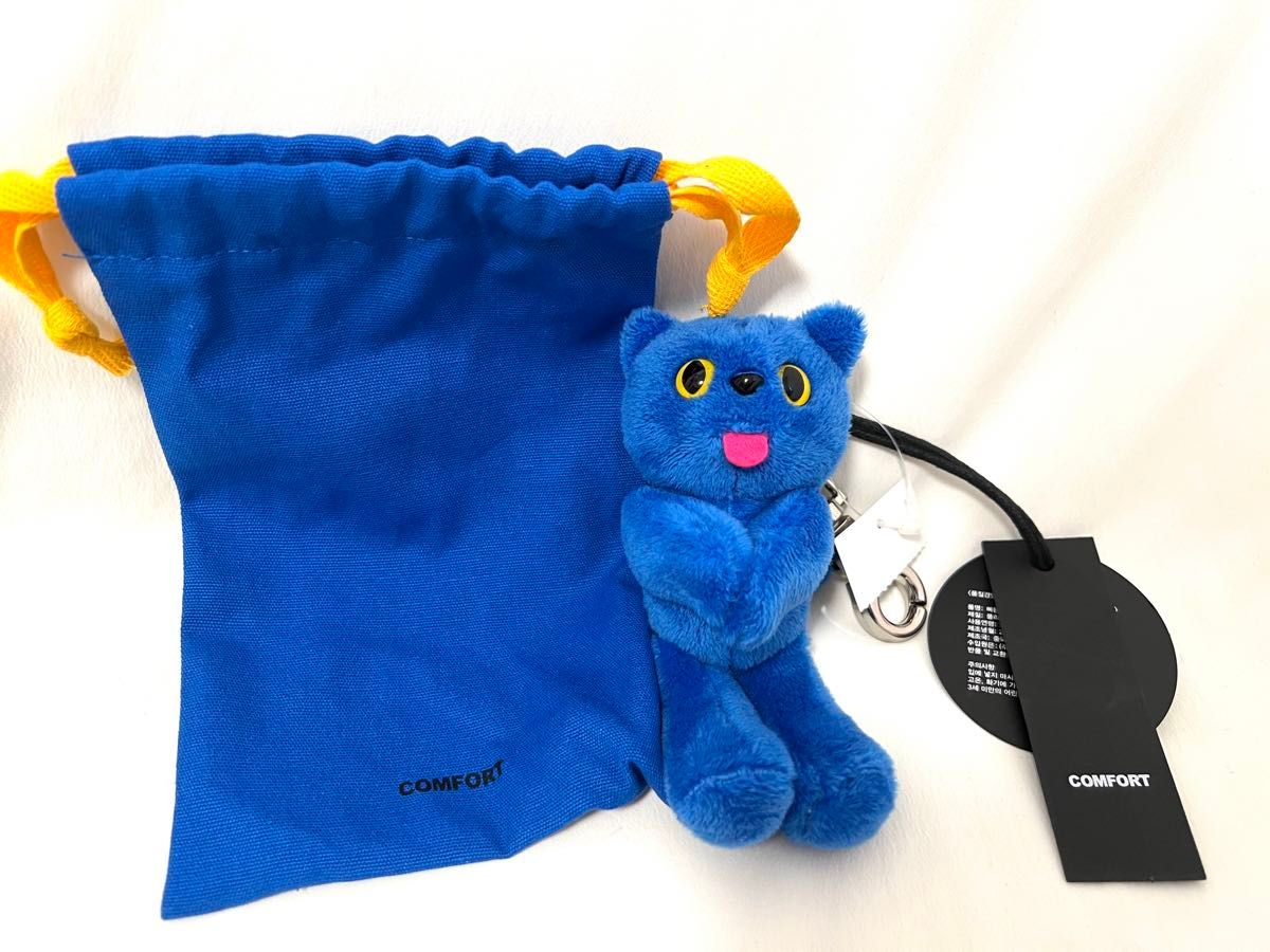 キーホルダー ネコ 青 COMFORT PIYONG Key ring キーリング キーホルダー ネコ 青 COMFORT PIYONG Key ring キーリング
