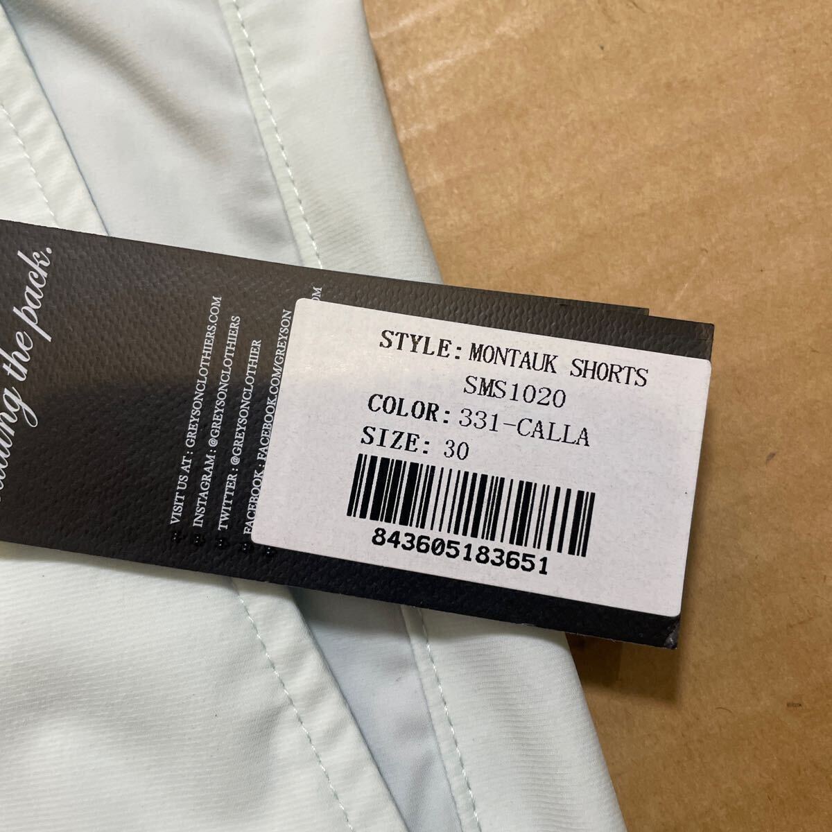  regular new goods regular price 22100 jpy [ men's 30 -inch 78-80 blue ]GREYSON RLX gray somon talk show tsu short pants shorts Golf 