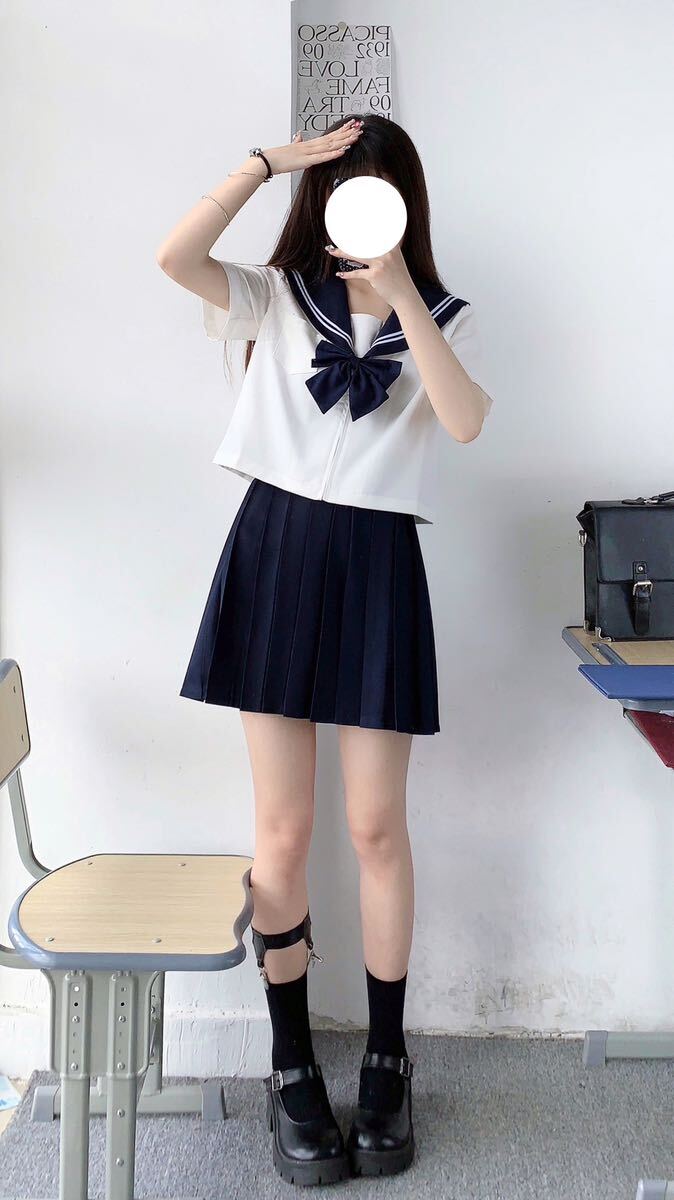 Yahoo!オークション - 新品未使用 セーラー服 制服コスプレ Yahoo!オークション - 新品未使用 セーラー服 制服コスプレ
