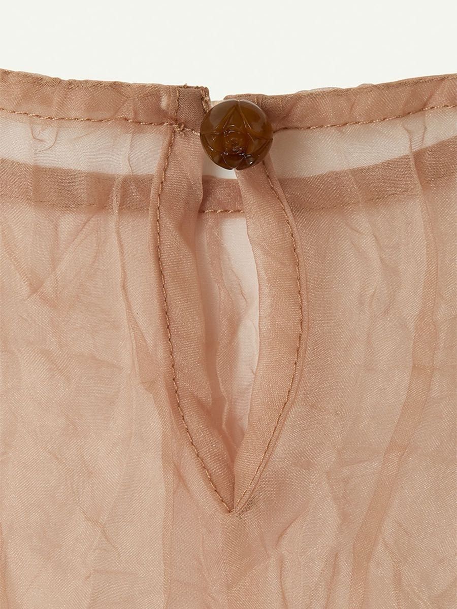 leinwande/Recycle Organdy Pleats Top/オーガンジートップス leinwande/Recycle Organdy Pleats Top/オーガンジートップス