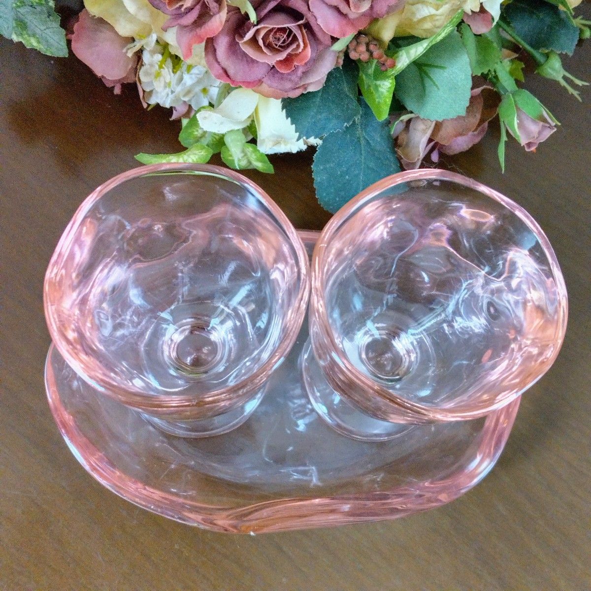 【廃盤・新品未使用】マリメッコ FLUTE GLASS クリア&ピンク 廃盤・新品未使用】マリメッコ FLUTE GLASS クリア&ピンク