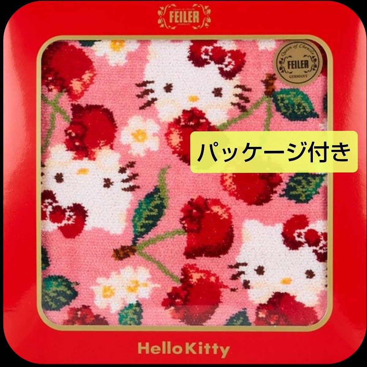 サンリオ フェイラー シュニール織 ハンカチ ハローキティ 新品 サンリオ フェイラー シュニール織 ハンカチ ハローキティ 新品